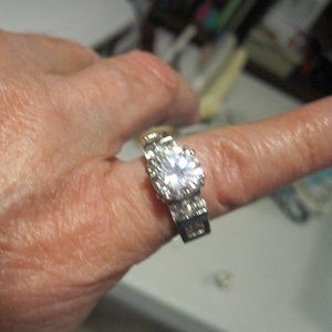 Faux Diamond Ring